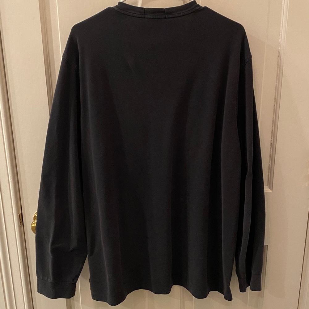 Pair of Ralph Lauren Men's Long Sleeve Henley • Gray & Navy - Picture 5 of 10